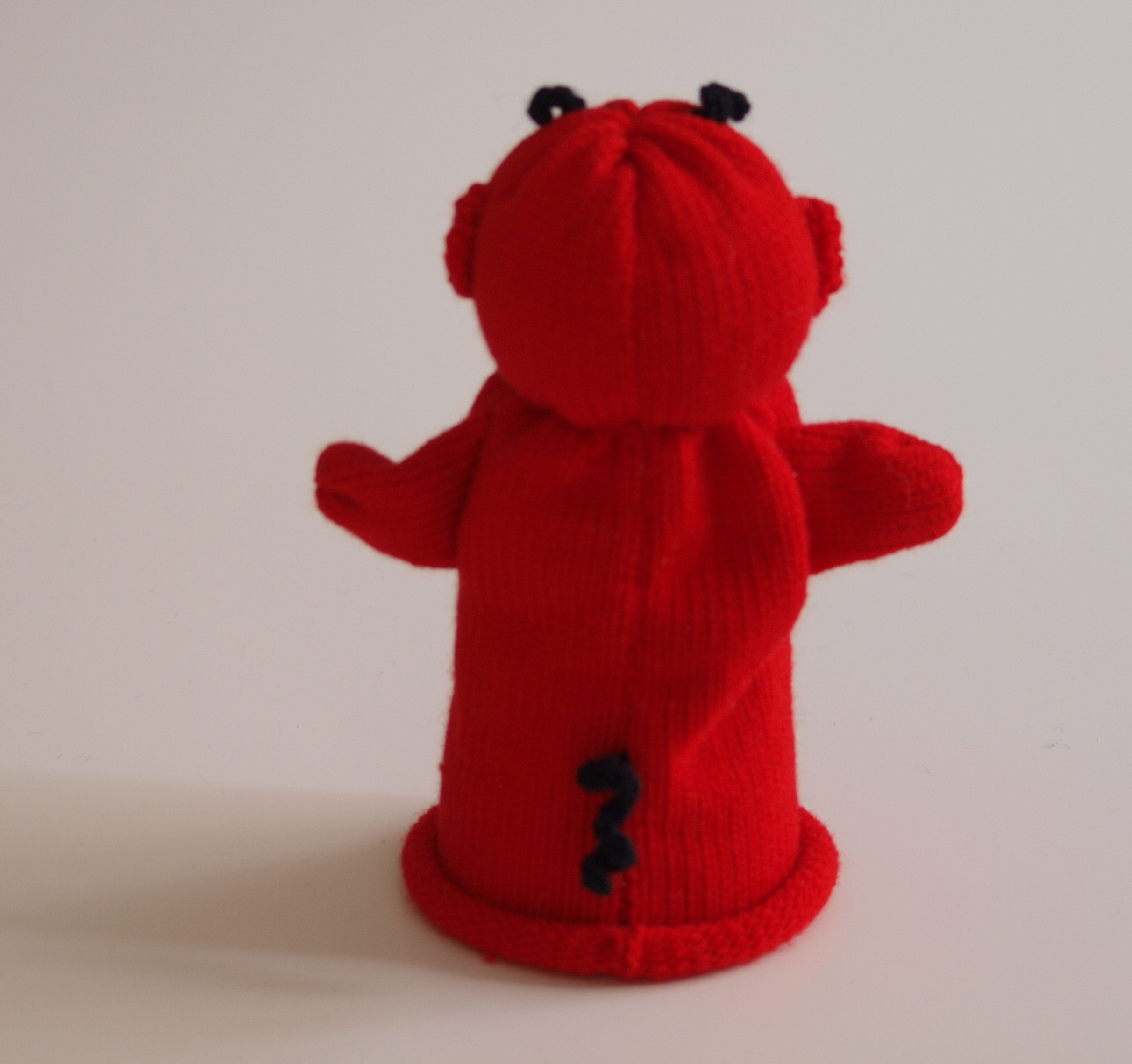 Handspielfigur Teufel von hinten