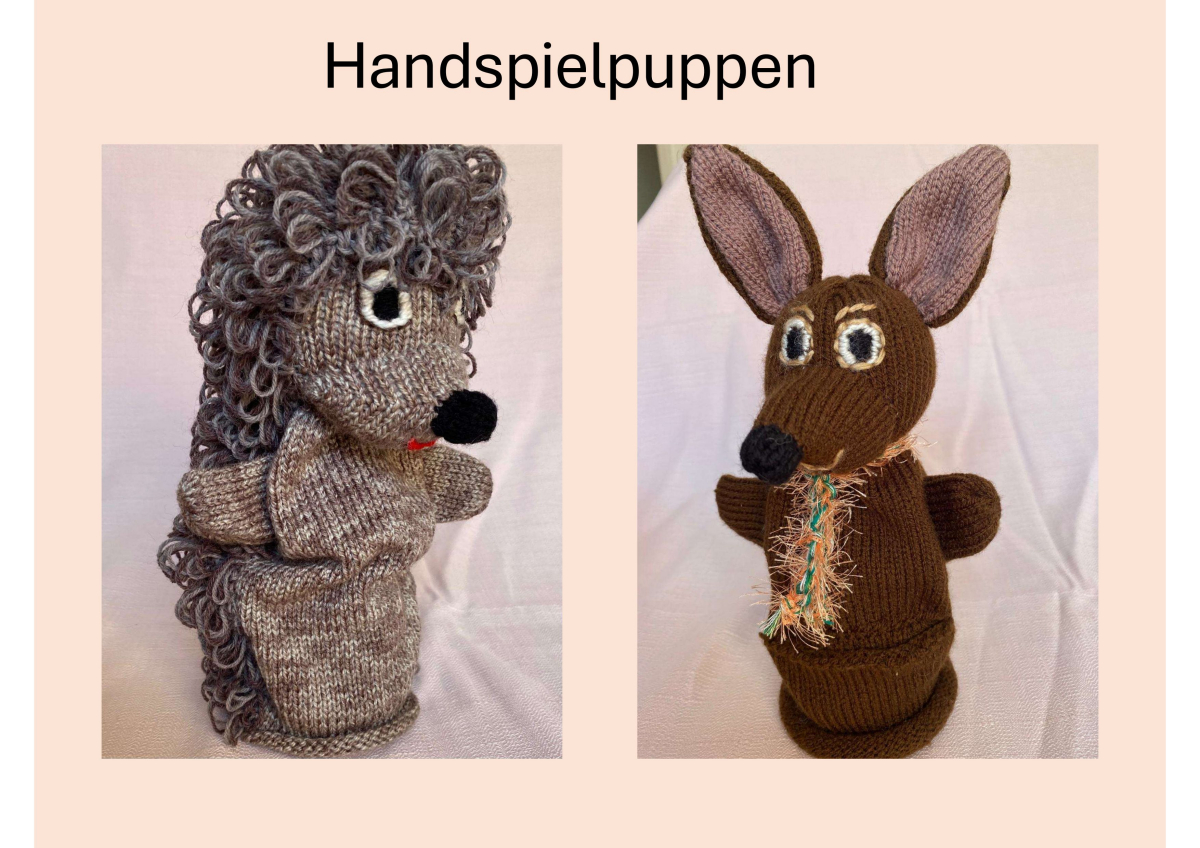 Handspielfiguren Igel und Maus