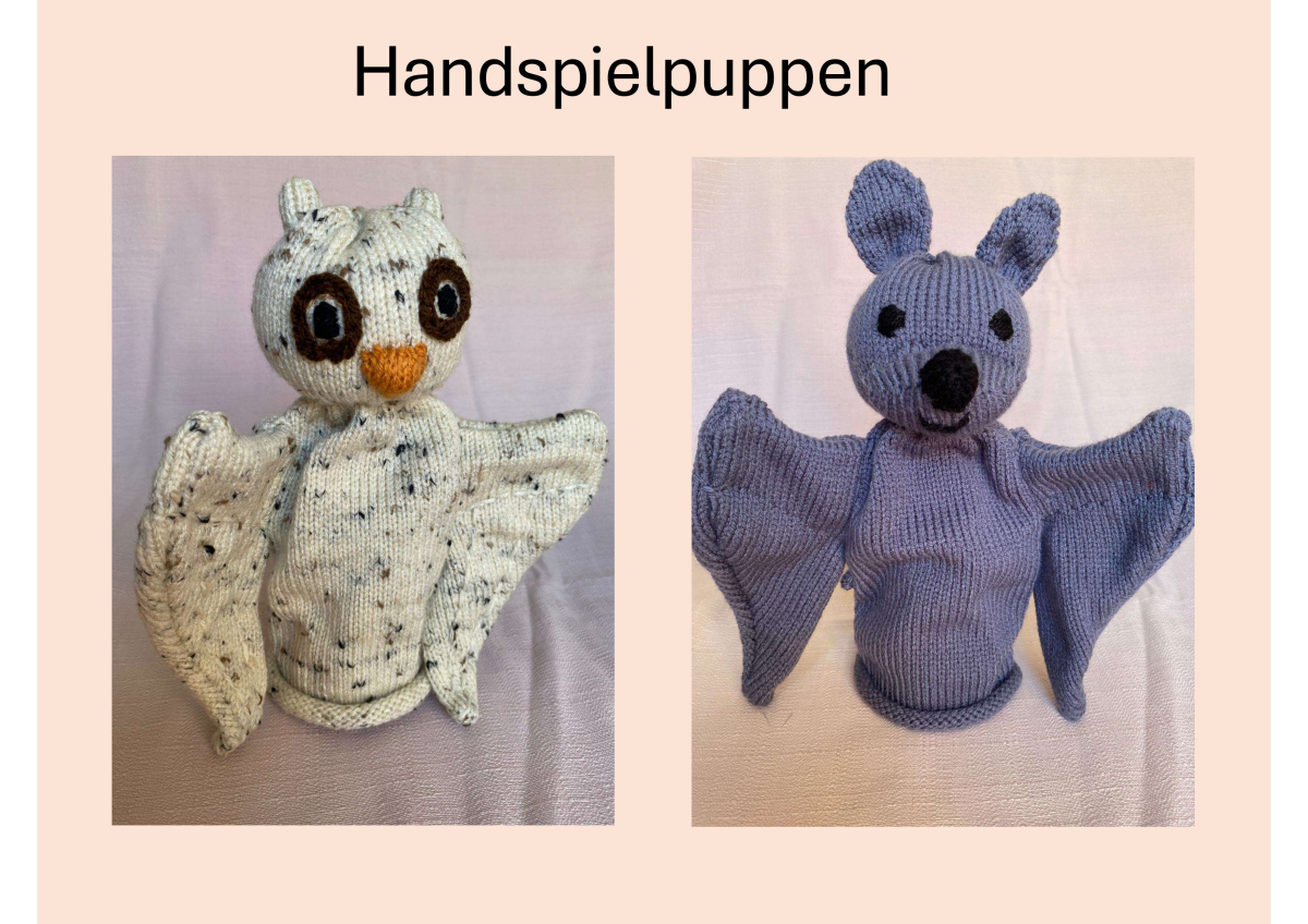 Handspielfiguren Eulen
