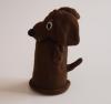 Handspielfigur Dackel von links